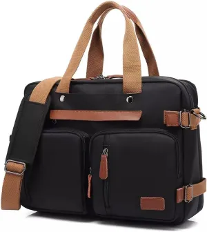 GLigeT Laptop Bag Case 15.6/17.3-inch Large-capacity Handheld Briefcase Shoulder/shoulder Laptop Bag Multifunctional Business Bag Laptop Sleeve Case (Color : Black, Size : 15.6 inches)