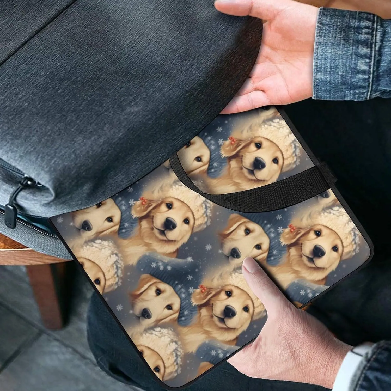 Golden Retriever Laptop Bag Carrying Case Computer Protective Sleeve Case Briefcase for Men Women