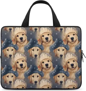Golden Retriever Laptop Bag Carrying Case Computer Protective Sleeve Case Briefcase for Men Women