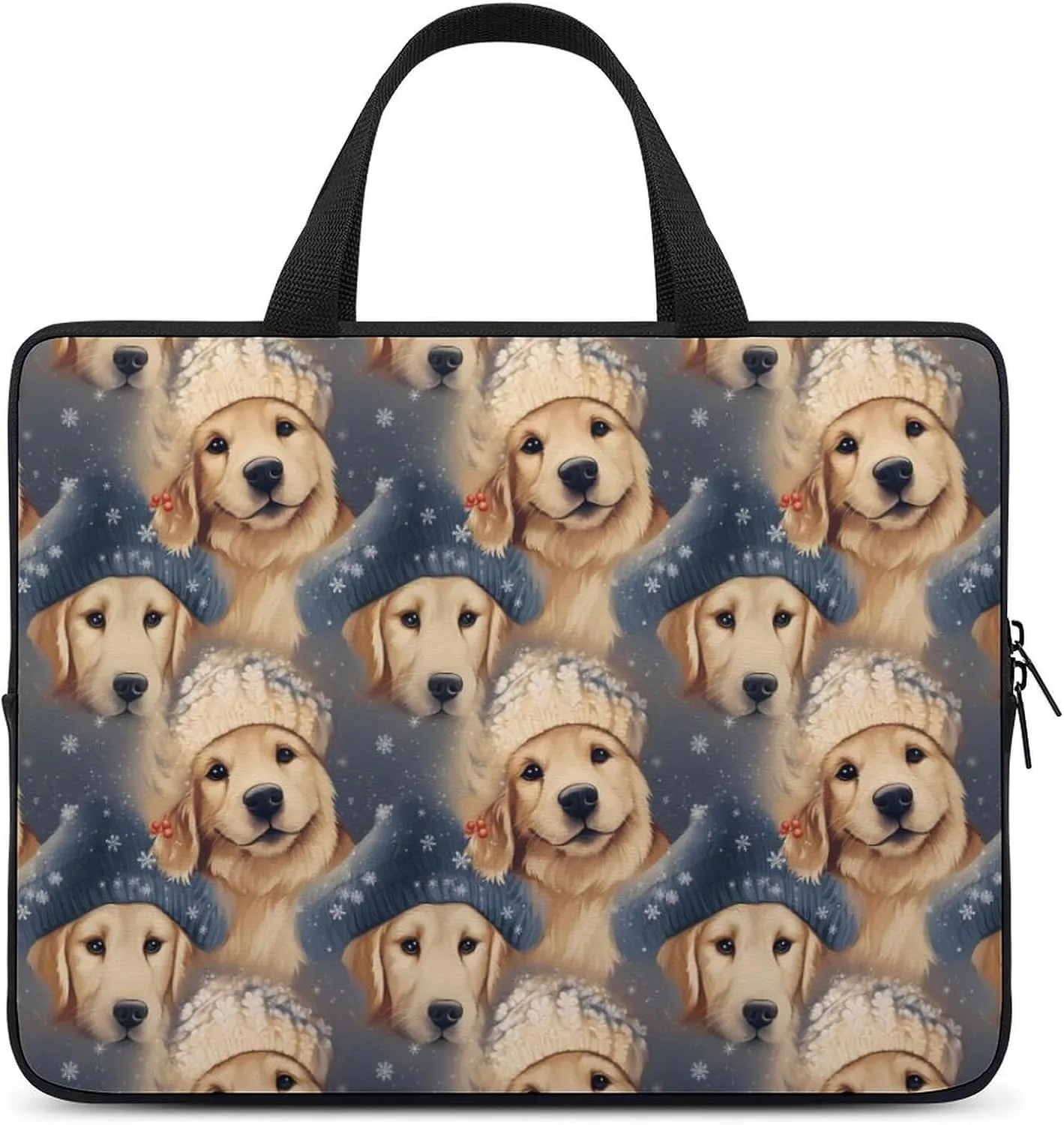 Golden Retriever Laptop Bag Carrying Case Computer Protective Sleeve Case Briefcase for Men Women
