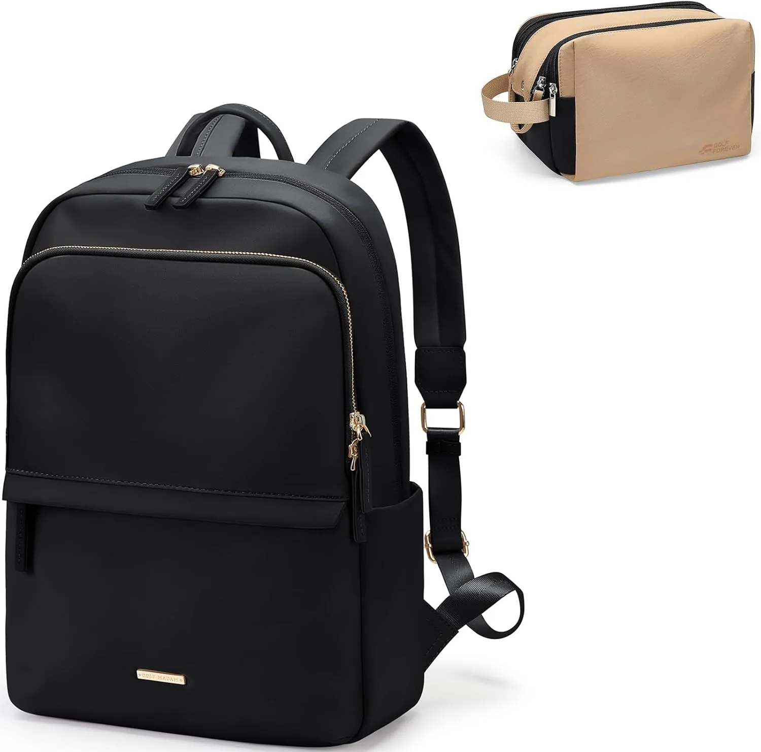 GOLF SUPAGS Women Laptop Backpack Bundle With Large Capacity Toiletry Bag