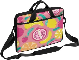 Hand Drawn Coffee Equipment Composition Background Laptop Shoulder Messenger Bag Waterproof Laptop Briefcase