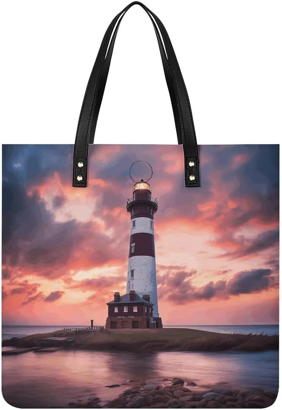 Handbags for WomenBeauty LighthouseTrendy Vegan Leather Hobo Handbags,Women's Soft Bucket Bag For Women - Ladies Handbags For Work, Travel, Casual Use,Birthday Gifts