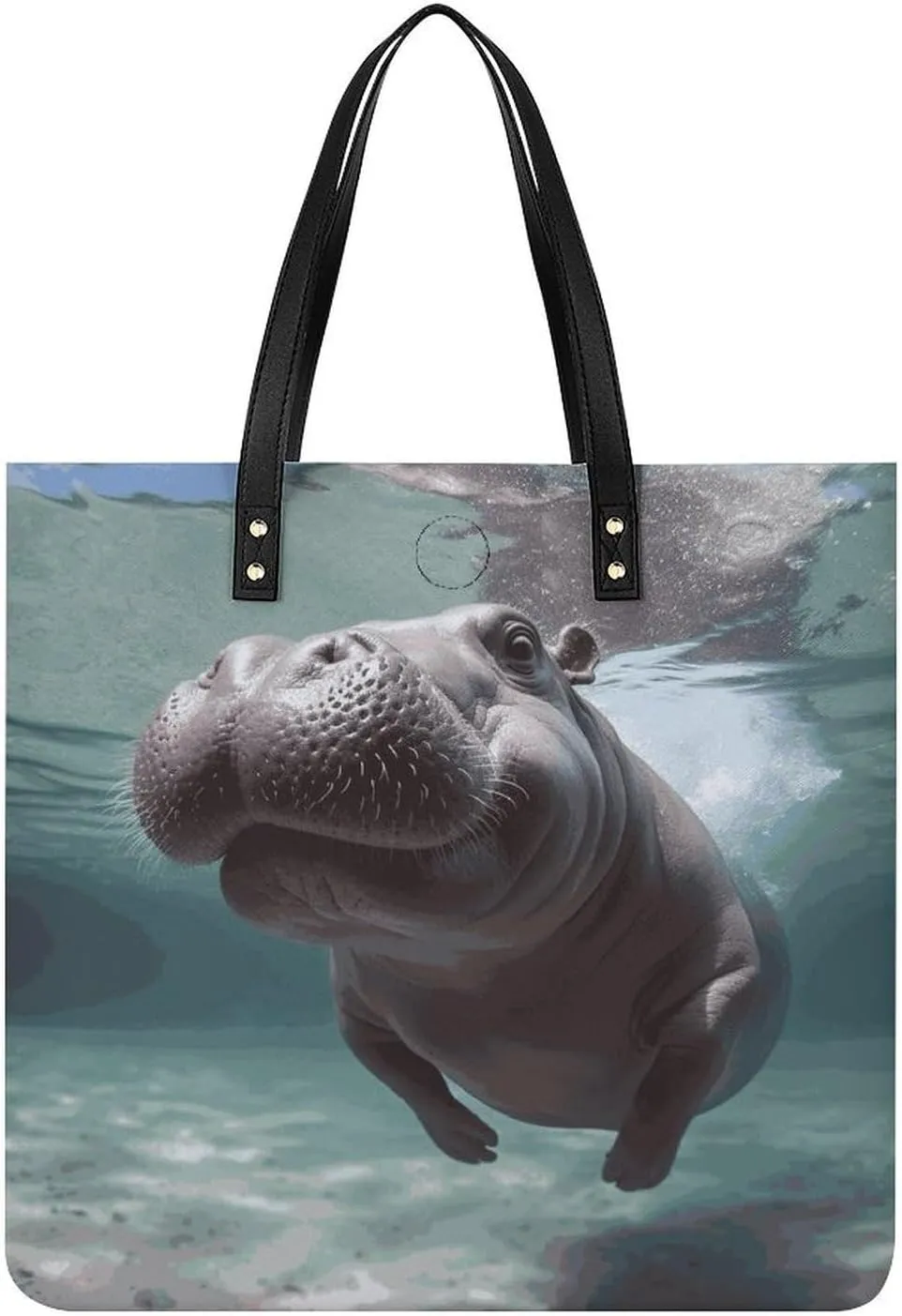 Handbags for WomenDiving HippoTrendy Vegan Leather Hobo Handbags,Women's Soft Bucket Bag For Women - Ladies Handbags For Work, Travel, Casual Use,Birthday Gifts