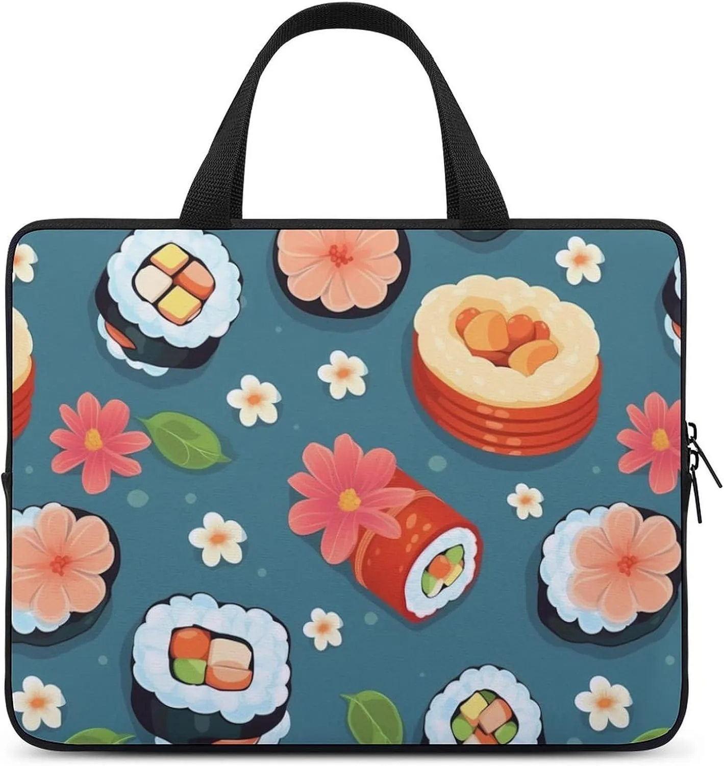 Japanese Sushi Laptop Bag Carrying Case Computer Protective Sleeve Case Briefcase for Men Women