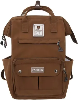 JHTPSLR Preppy Backpack Cute Vintage Backpack Solid Aesthetic Backpack Book Bags Large Waterproof Laptop Backpack Supplies (Caramel)