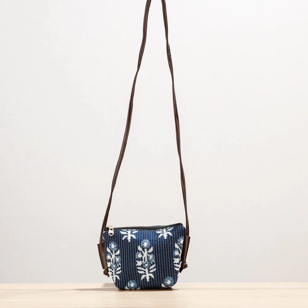 Kutch Handcrafted Cotton Running Sticth Shoulder Bag (Set of 2)
