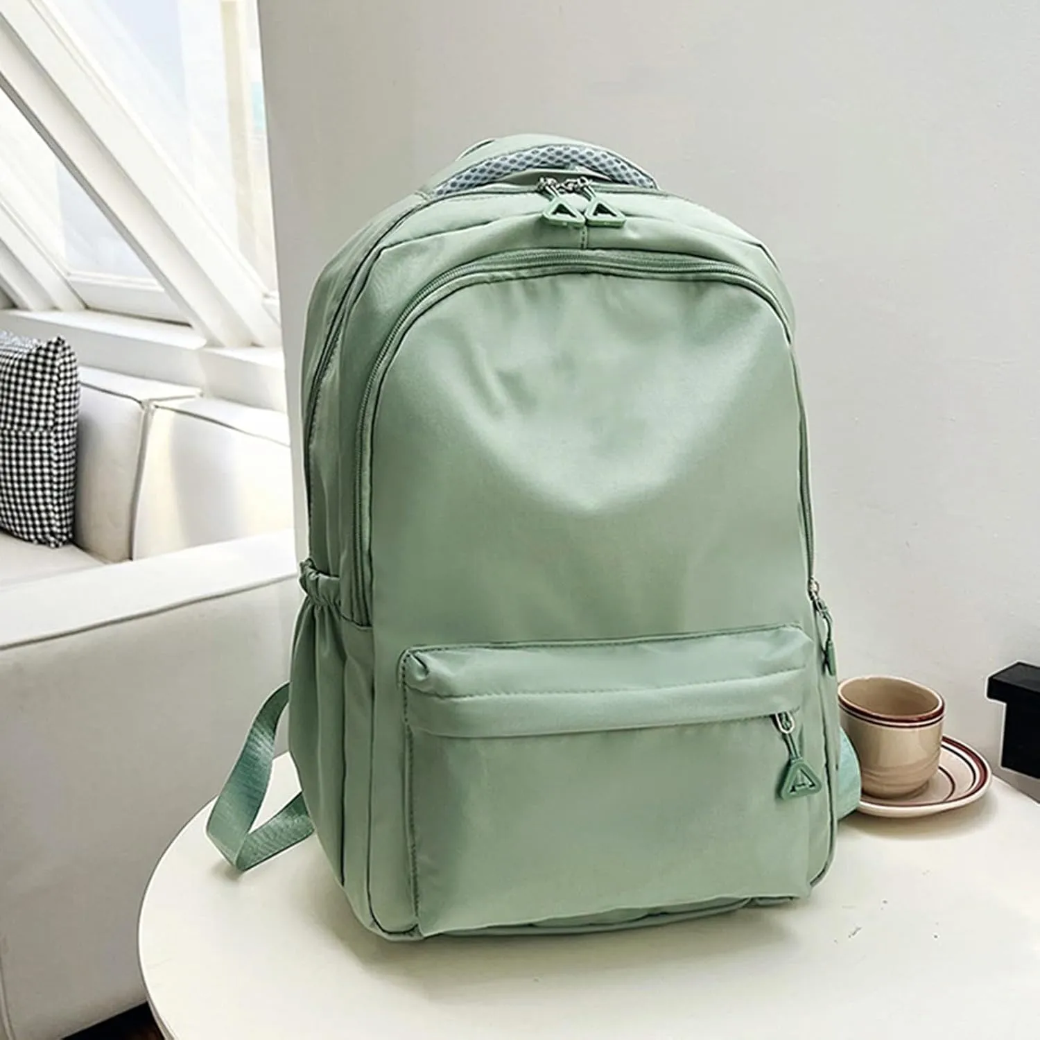 Ladies Multipurpose Design Handbag Adjustable Shoulder Belt Zipper Backpacks Outdoor Travel Backpack for Girls(A)