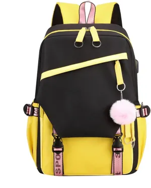 Ladies Multipurpose Design Handbag Comfortable Practical Layered Backpacks Anti Theft Crossbody Bags for Women(Yellow)