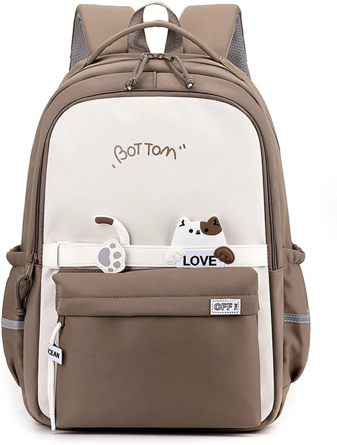 Laptop Backpacks 15.6 Inch for Men Women Large Travel Backpack Casual Daypack Fashion College Bag (Khaki)