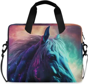 Laptop Bag Fits Up to 16 Inch Computer Colorful Strong Horse Laptop Briefcases for Men Women