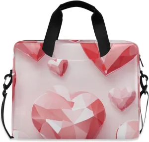 Laptop Bag Fits Up to 16 Inch Computer Lov Diamond Laptop Briefcases for Men Women