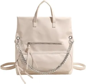 Large Tote Bag for Women Punk Crossbody Bags for Women Vintage Backpack Y2k Shoulder Bag with Chain Satchel Handbag Purse