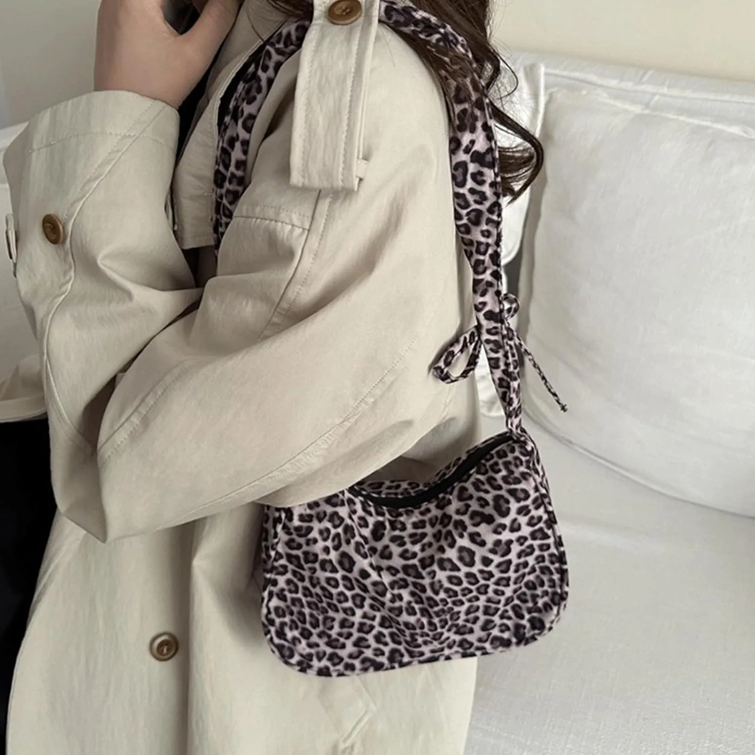 Leopard Purse Cheetah Print Hobo Bag Cheetah Y2K Tote Bag for Daily Use Lightweight Shoulder Bag for Women
