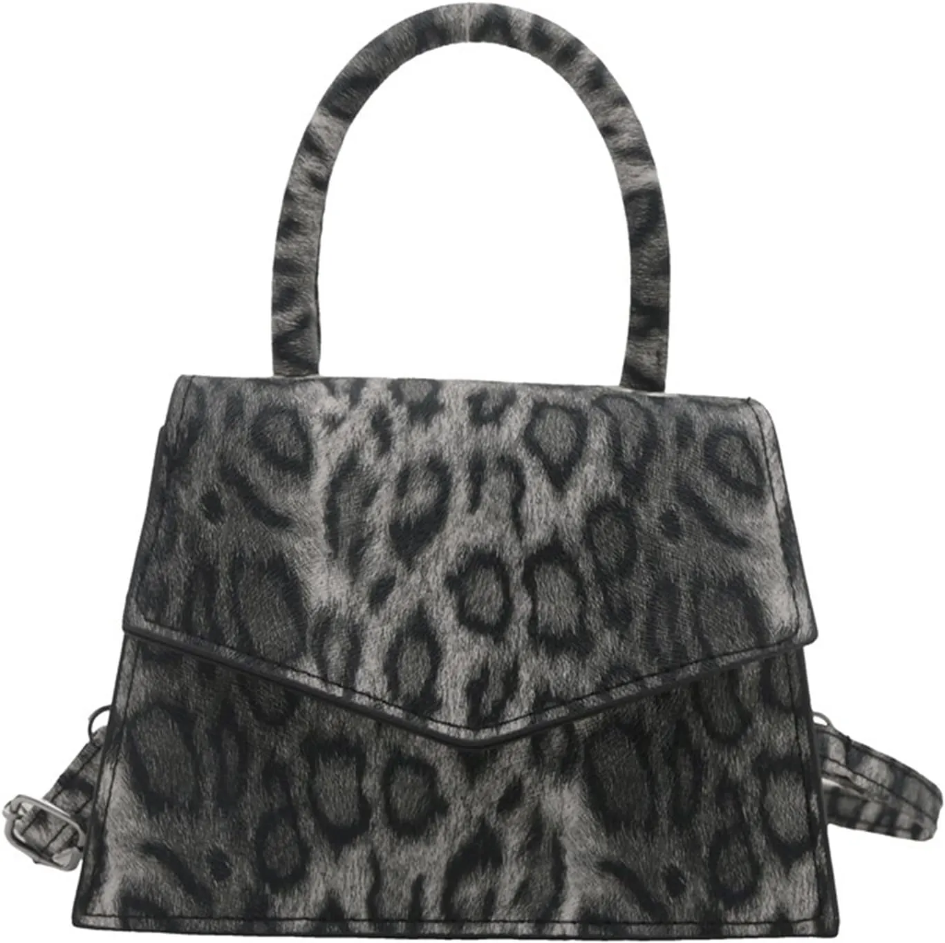 Leopard Purse Cheetah Print Shoulder Bag Fuzzy Hobo Purse with Adjustable Strap Y2K Aesthetic Underarm Bag