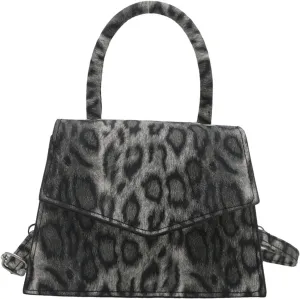 Leopard Purse Cheetah Print Shoulder Bag Fuzzy Hobo Purse with Adjustable Strap Y2K Aesthetic Underarm Bag