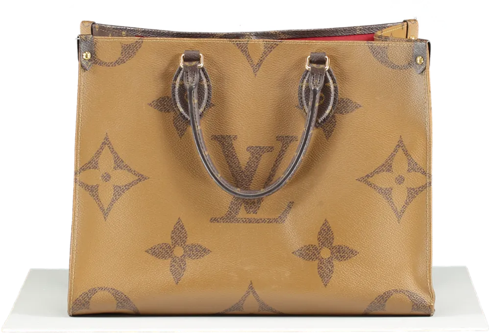 Louis Vuitton Brown Monogram Canvas M45321 Onthego Mm Tote Bag One Size