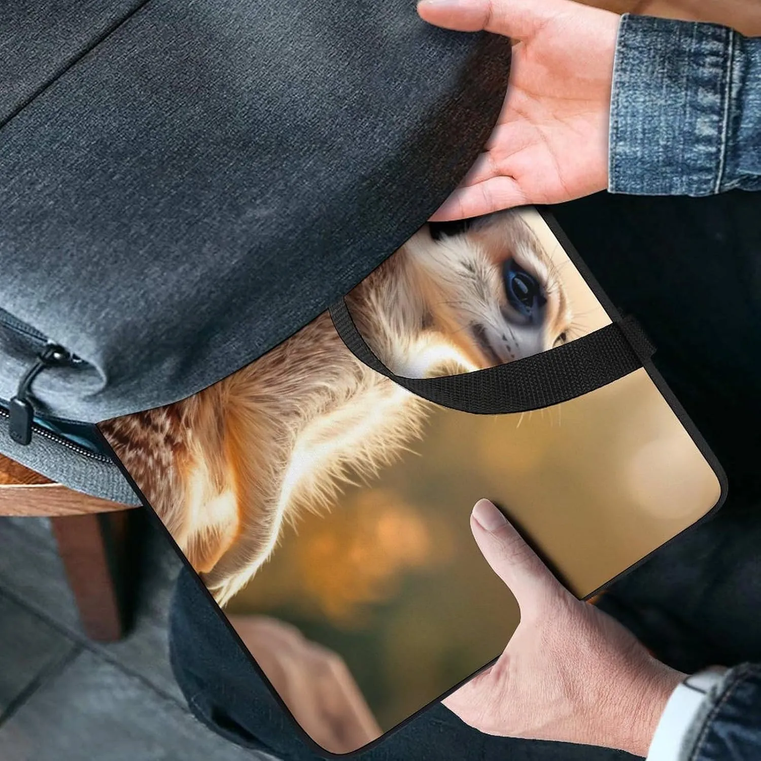 Meerkat Laptop Bag Carrying Case Computer Protective Sleeve Case Briefcase for Men Women