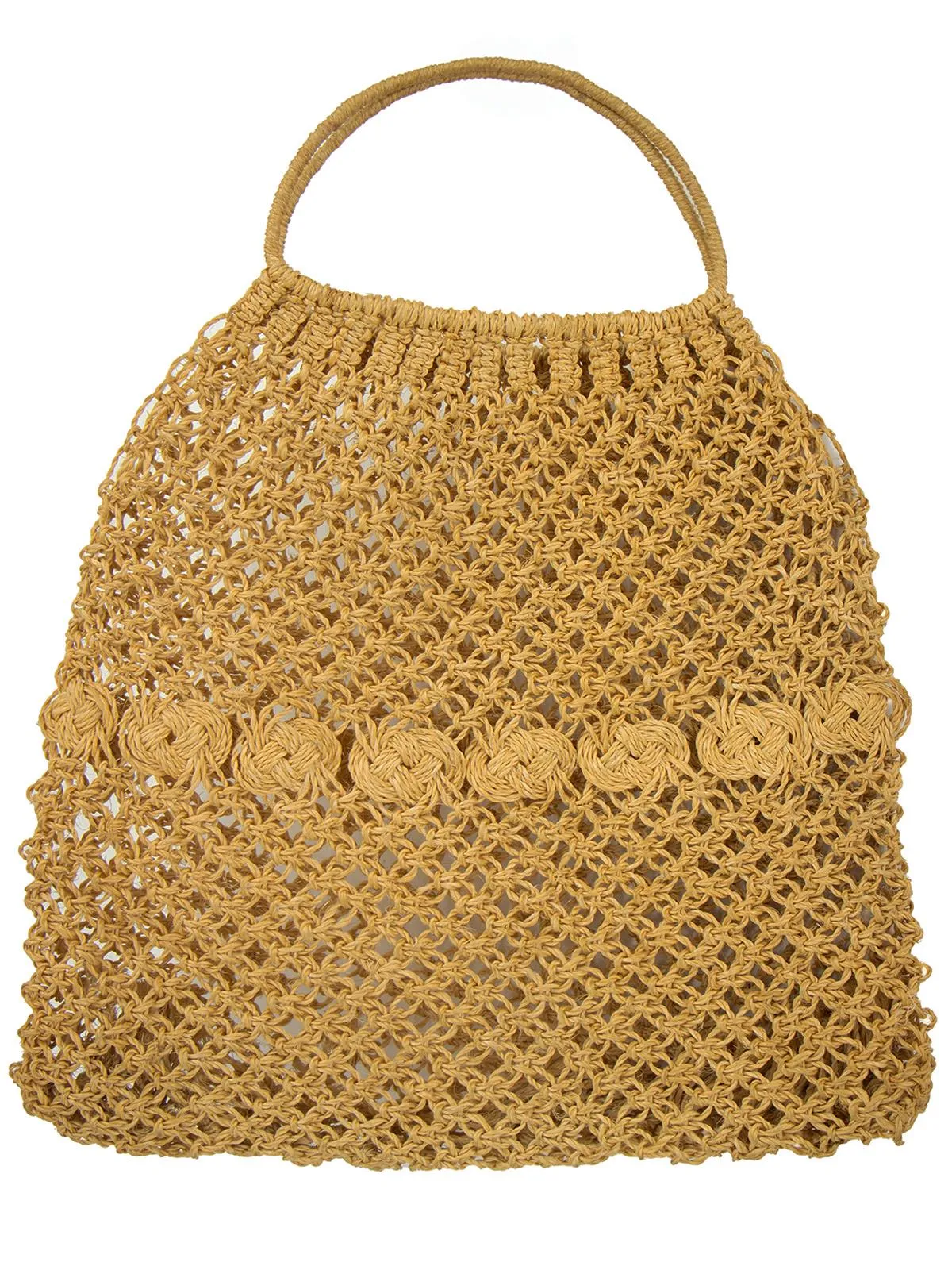 Midcentury Vintage Crochet Grocery Bag