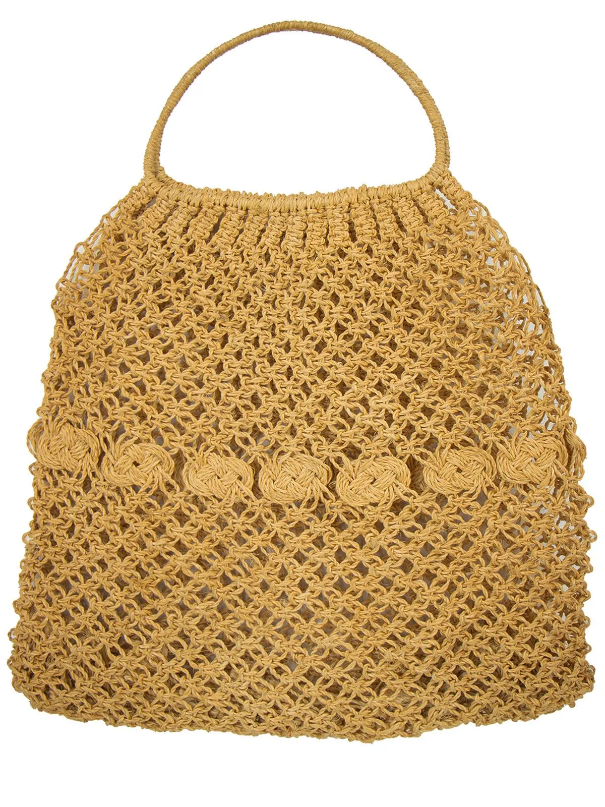 Midcentury Vintage Crochet Grocery Bag