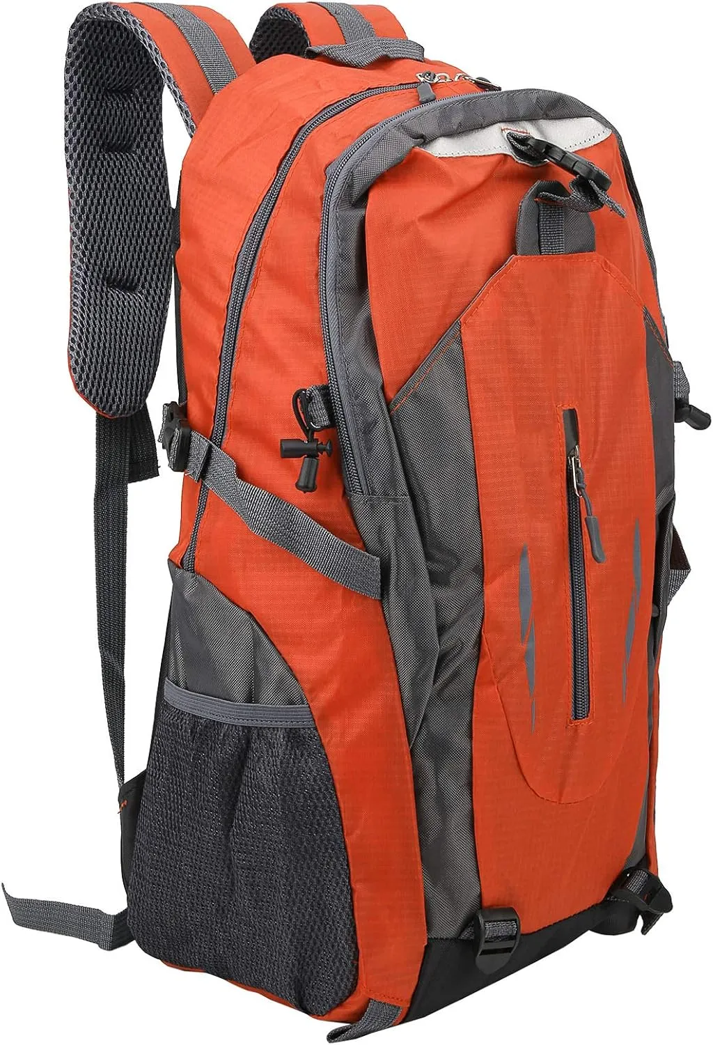 Mokernali Laptop Backpack, 40L Large Capacity Laptop Travel Backpack for Men Women, Waterproof Sports Backpack Shoulder Bag for Outdoor Climbing Camping(M-Orange)