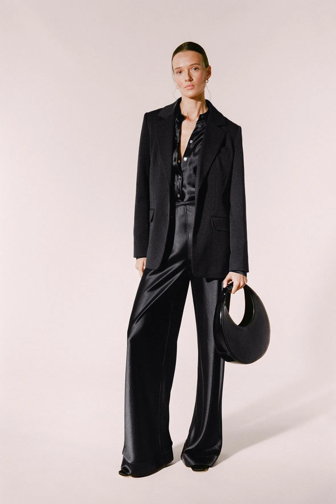 MOON BAG | BLACK POLISHED
