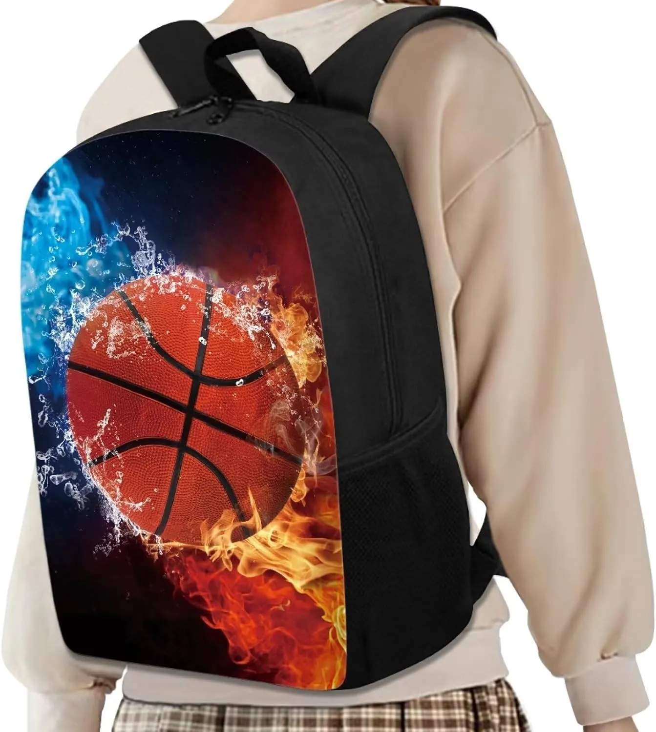 Mumeson Basketball Kids Backpack School Bag, School Backpack for Girls Teen Boys Girl Durable Back to School Book Bags Satchel