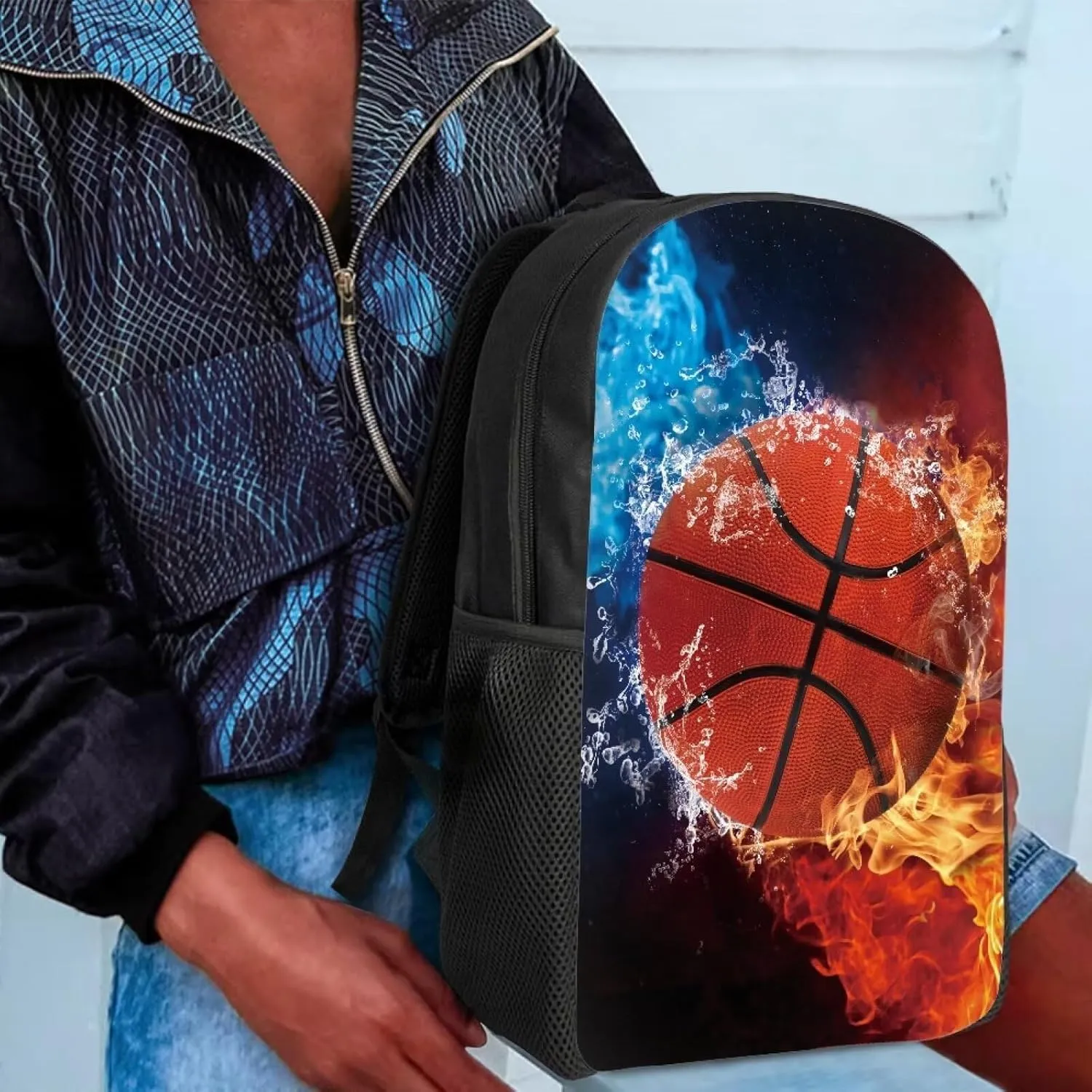 Mumeson Basketball Kids Backpack School Bag, School Backpack for Girls Teen Boys Girl Durable Back to School Book Bags Satchel