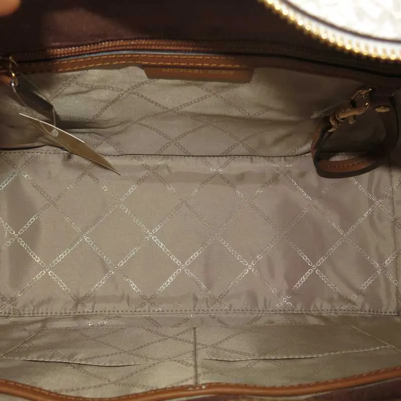 Nouveau Hamilton Large Logo and Leather Satchel