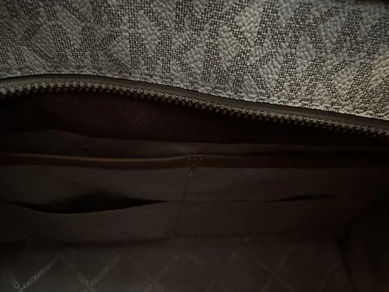 Nouveau Hamilton Large Logo and Leather Satchel