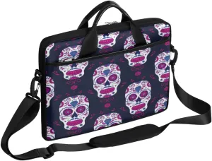 Painted Hearts Love Laptop Shoulder Messenger Bag Waterproof Laptop Briefcase Handle Padded Strap