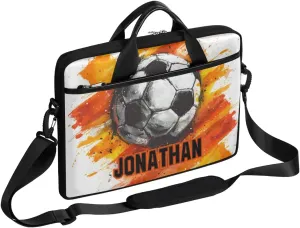 Personalized Soccer Laptop Bag Case Briefcases, Custom Computer Cases for Laptops, Tablet Shoulder Bag Carrying Case