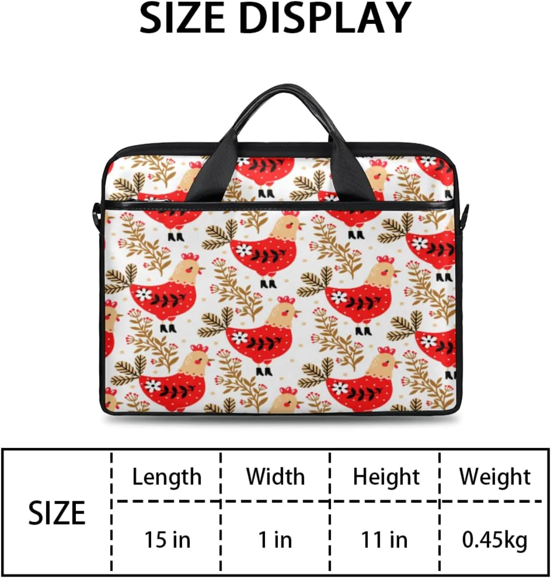 Pineapple Striped Background Laptop Shoulder Messenger Bag Waterproof Laptop Briefcase Handle Padded Strap
