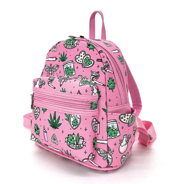 Pink Magical High Mini Backpack in Vinyl