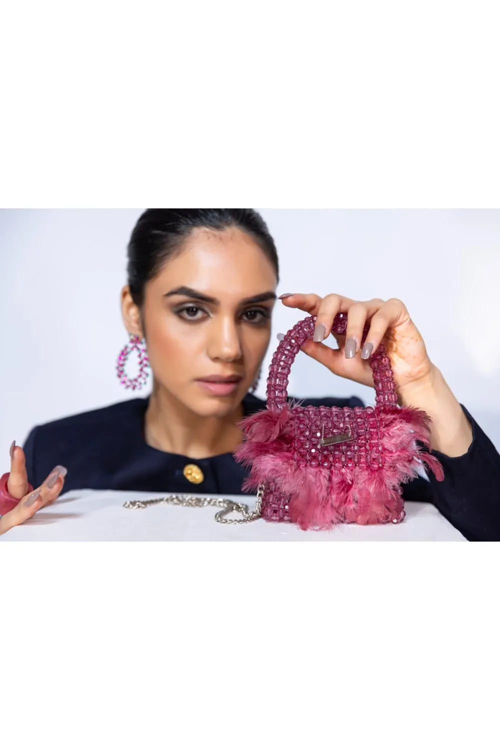 Pink Purse : Embrace Elegance With Exquisite Fur Bag