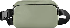Plain Beautiful Sage Belt Bag for Women Men Green Solid Color Fanny Pack Small Waist Pouch Crossbody Bags for Outdoor Hiking Running Travel