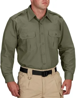 Propper Men's Long Sleeve Tactical Dress Shirt, Olive, Medium Regular