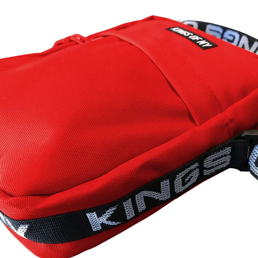 Red Logo Mens Small Crossbody Sling Bag