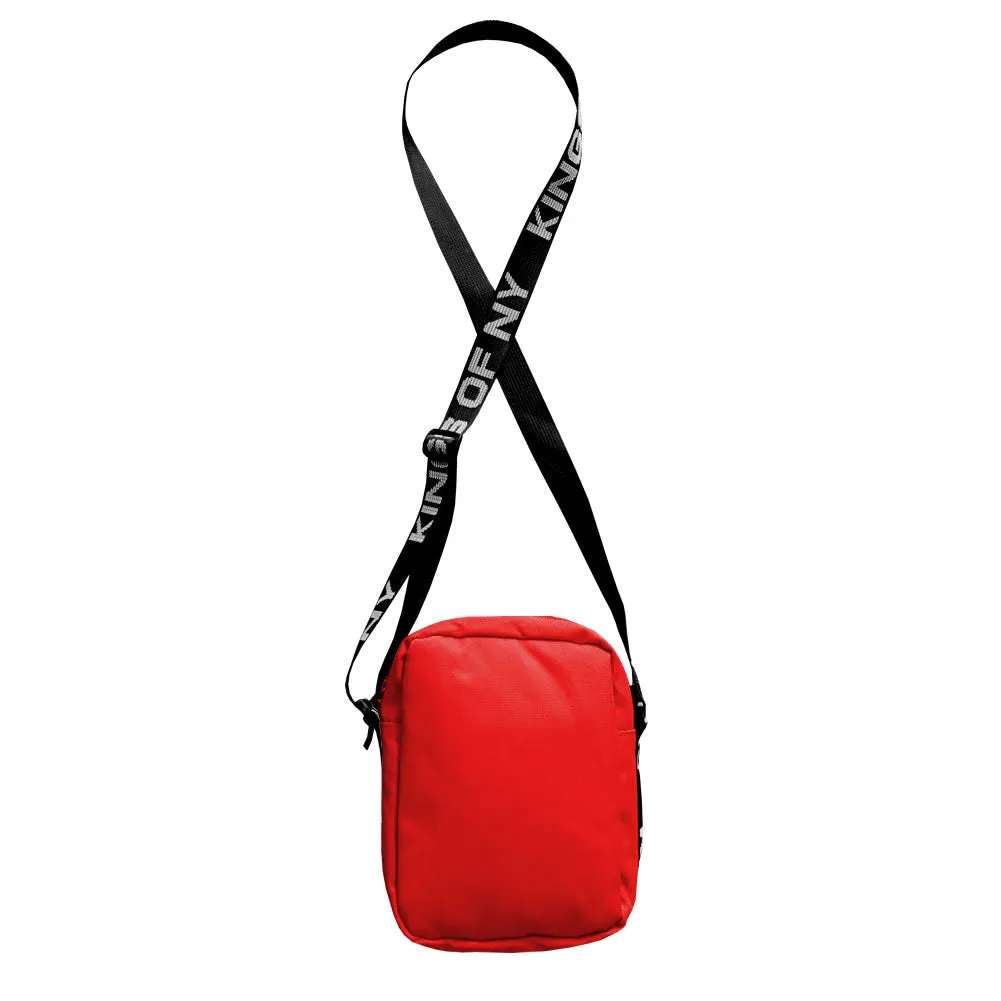 Red Logo Mens Small Crossbody Sling Bag