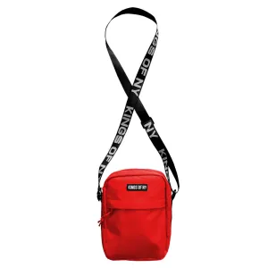 Red Logo Mens Small Crossbody Sling Bag
