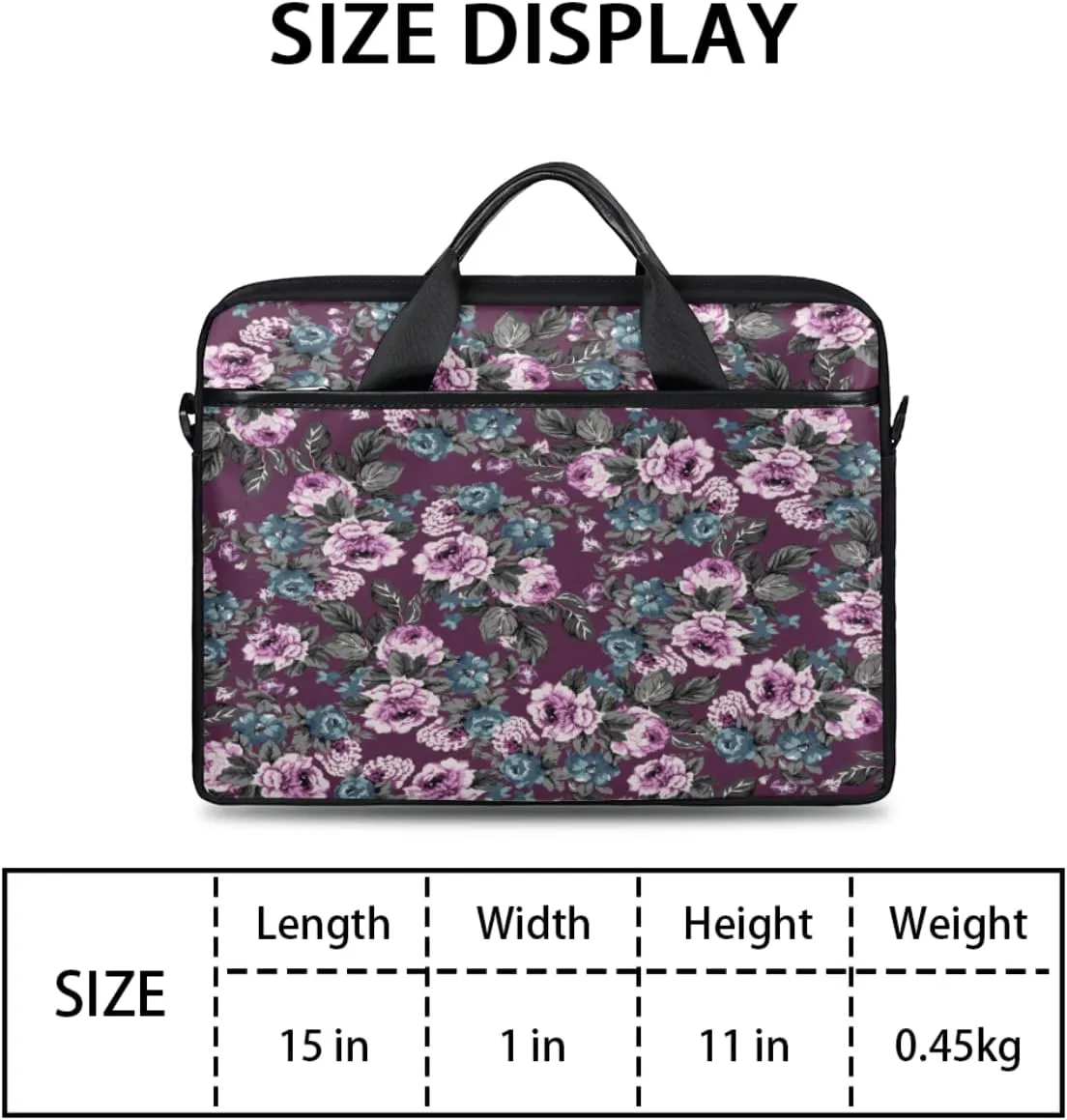 Red Parrot Bird Painted Laptop Shoulder Messenger Bag Waterproof Laptop Briefcase with Handle and Padded Strap Case Sleeve