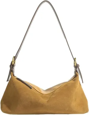 Retro Hobo Purse for Women Work Bag Vintage Suede Crossbody Bag Messenger Bag Satchel Handbag Shoulder Bag Clutch Purse