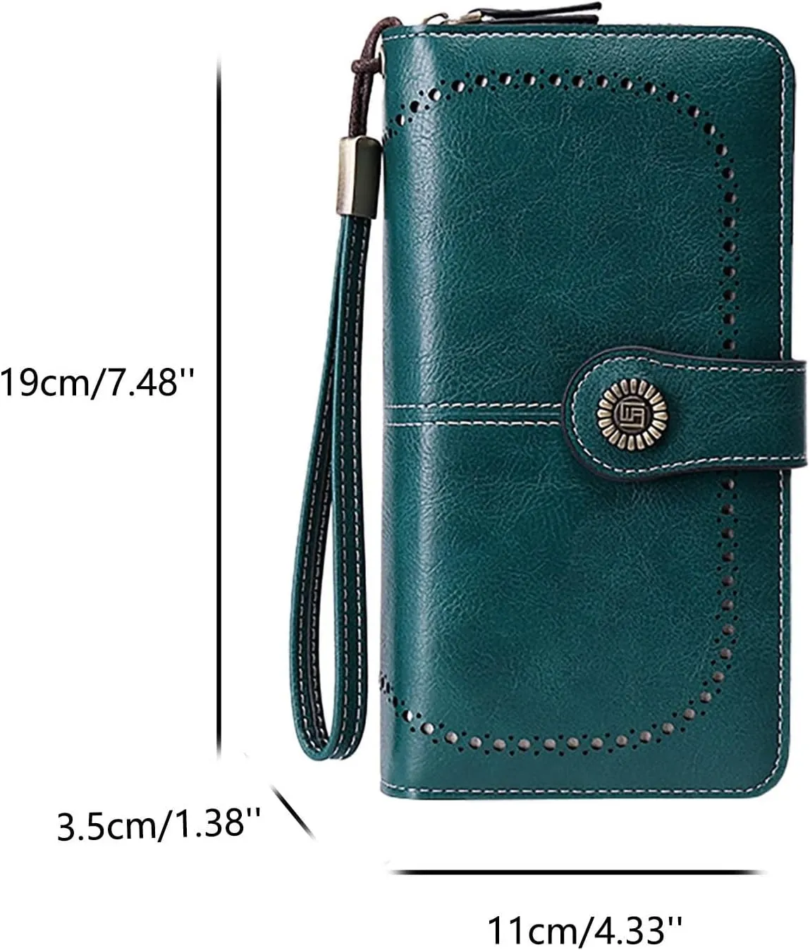 Rfid Wallet Women,2024 New Leather Wallet Women Wristlet,Bifold Rfid Blocking Large Capacity Zip Around Clutch Purses Credit Card Wallet,Travel Wallet for Mom Ladies Women Girls