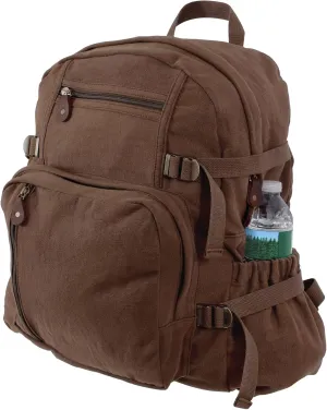 Rothco Jumbo Vintage Canvas Backpack (Earth Brown)