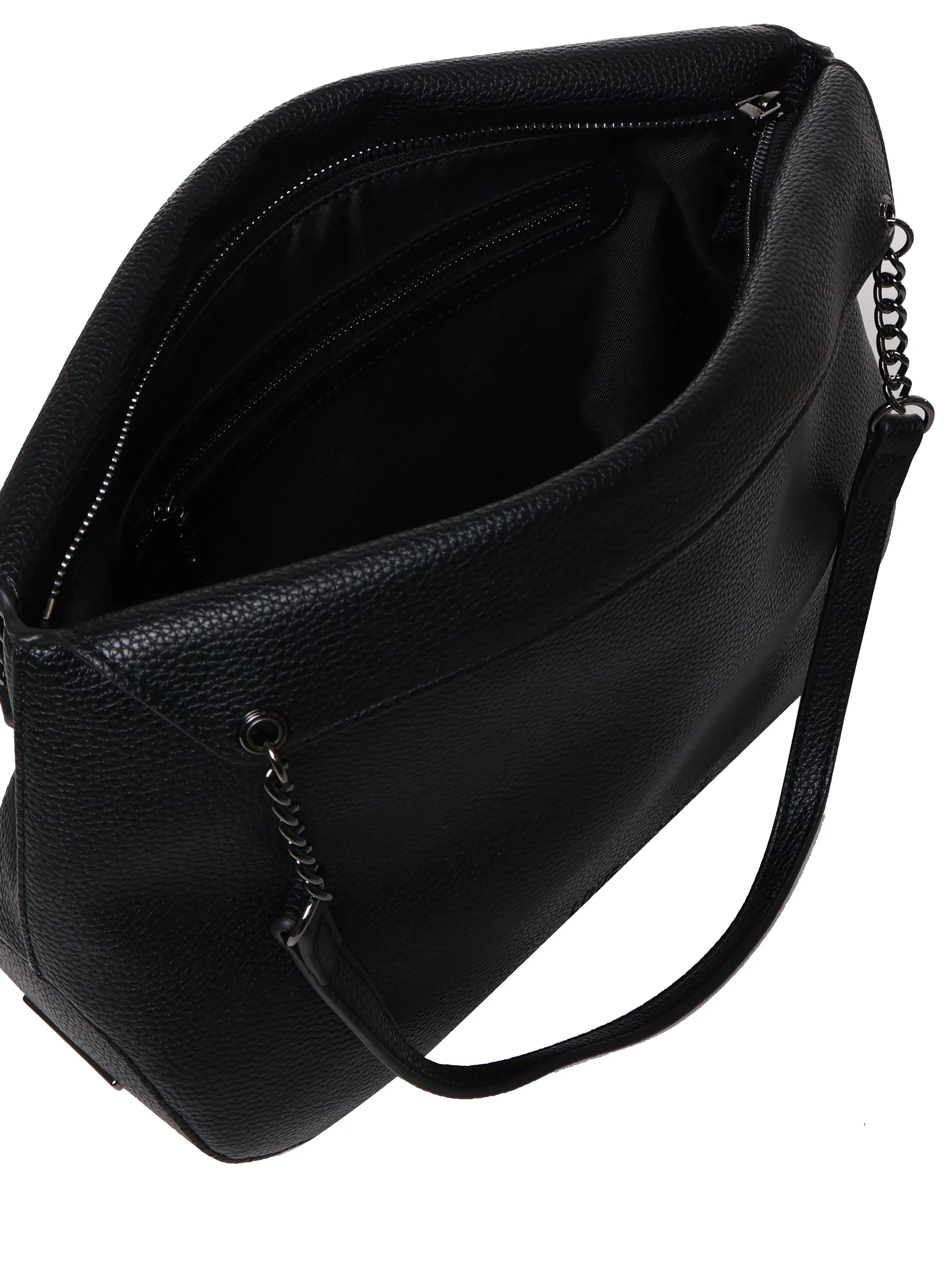 Rounded Shoulder Bag in Black