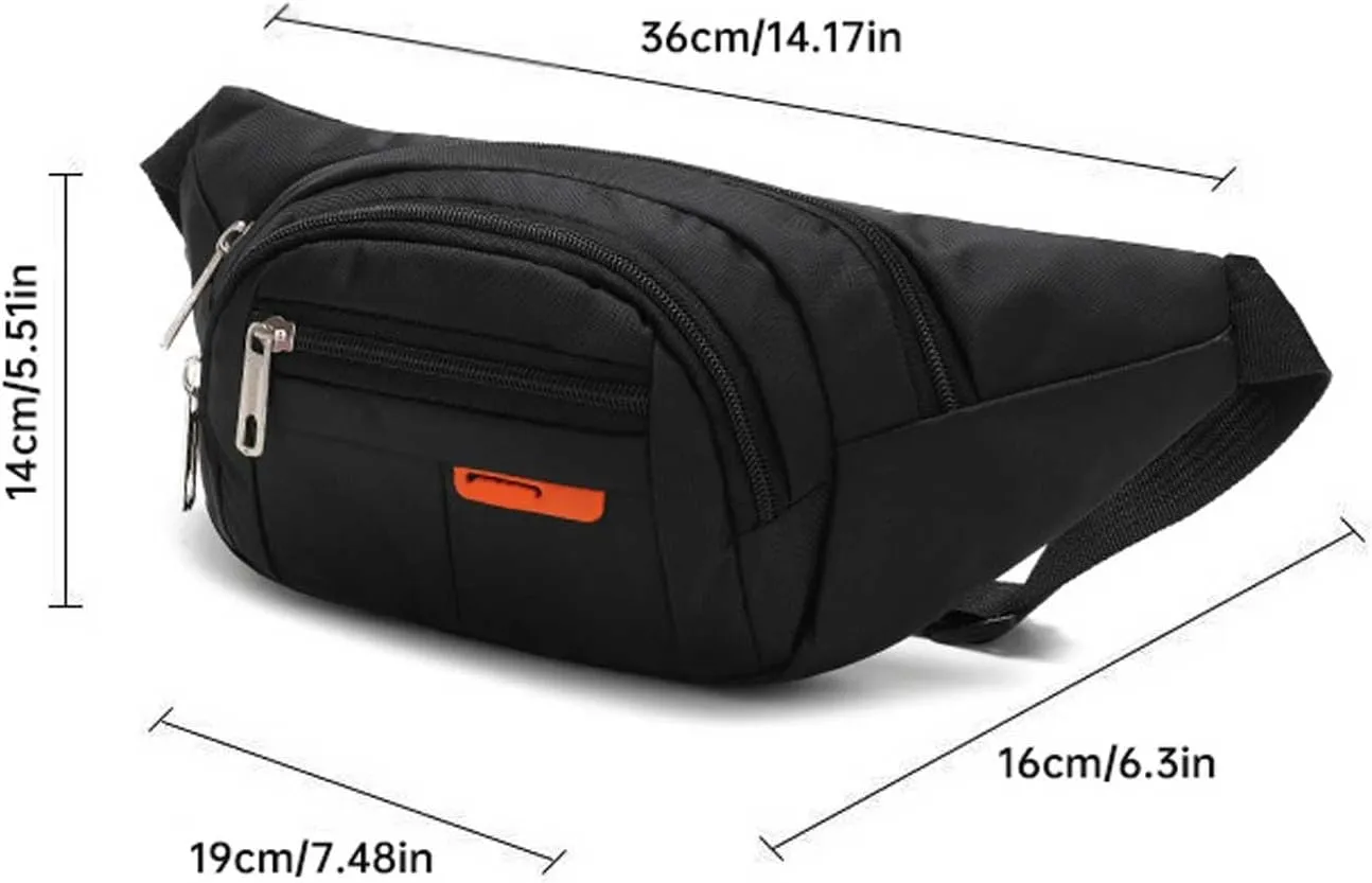 Running Fanny Pack Men's And Women's Mobile Phone Out Of Home Waist Pack with Water Bottle Holder And Phone Holder (Green, One Size)