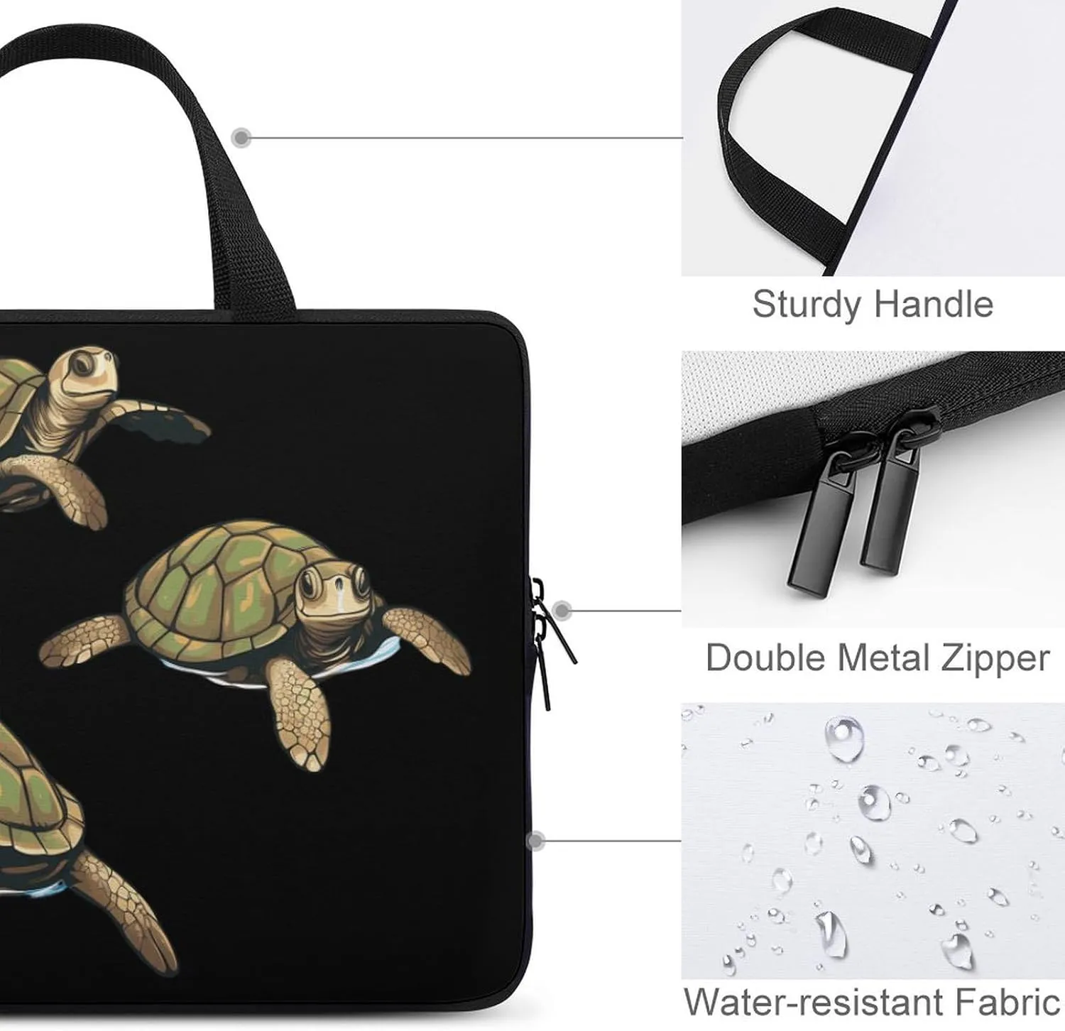 Sea Turtle Laptop Bag Carrying Case Computer Protective Sleeve Case Briefcase for Men Women