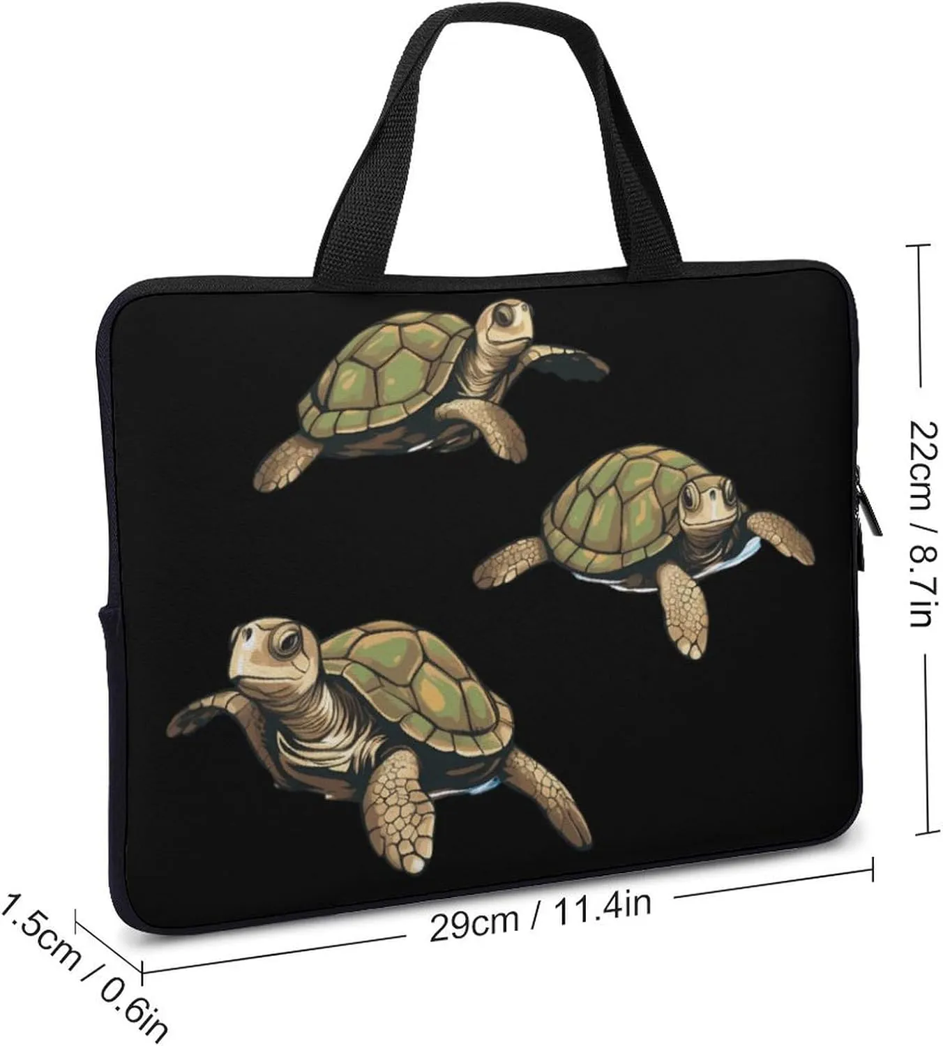 Sea Turtle Laptop Bag Carrying Case Computer Protective Sleeve Case Briefcase for Men Women