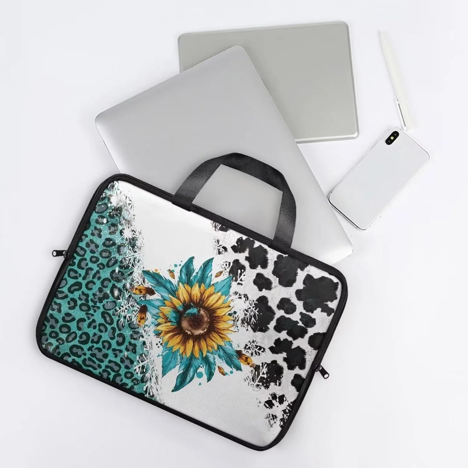 SEANATIVE Laptop Briefcases Portable Business Carrying Bag Computer Bags for Laptops Zipper Shoulder Bag Office Accessoires