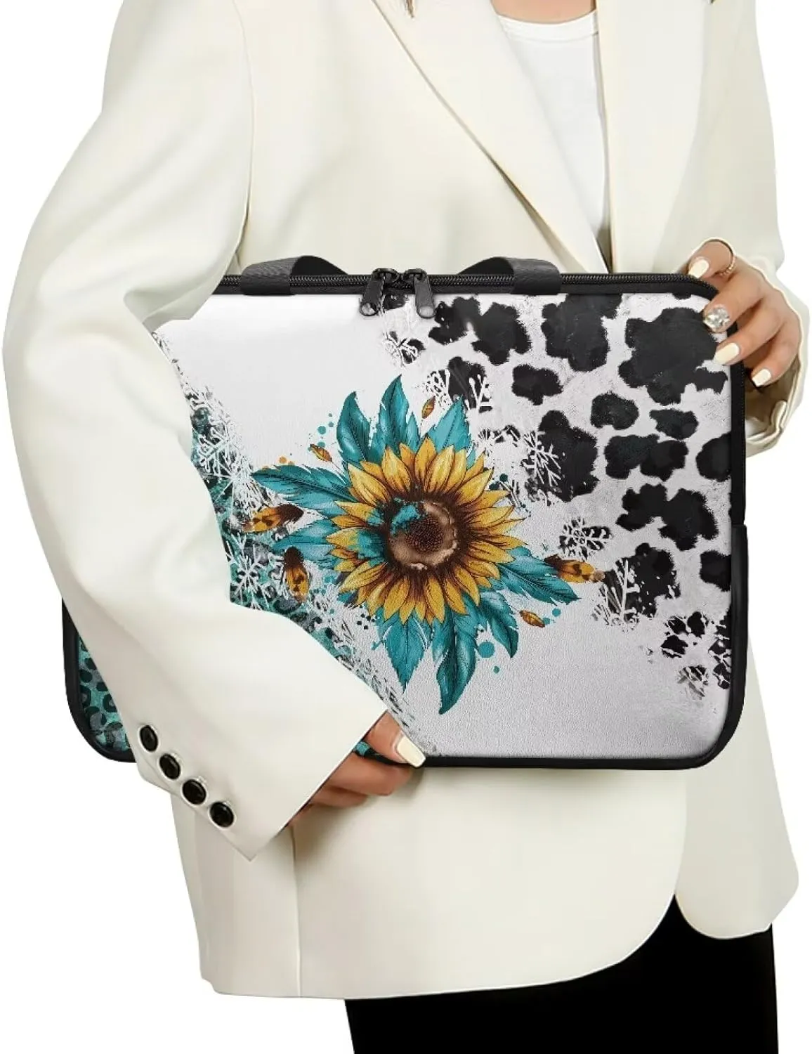 SEANATIVE Laptop Briefcases Portable Business Carrying Bag Computer Bags for Laptops Zipper Shoulder Bag Office Accessoires